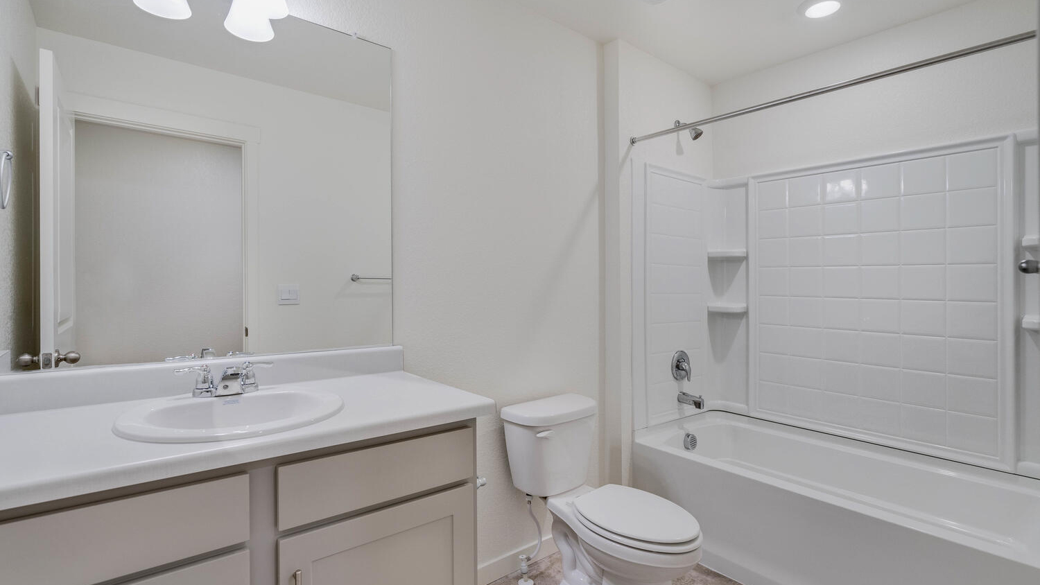 secondary bathroom in new home