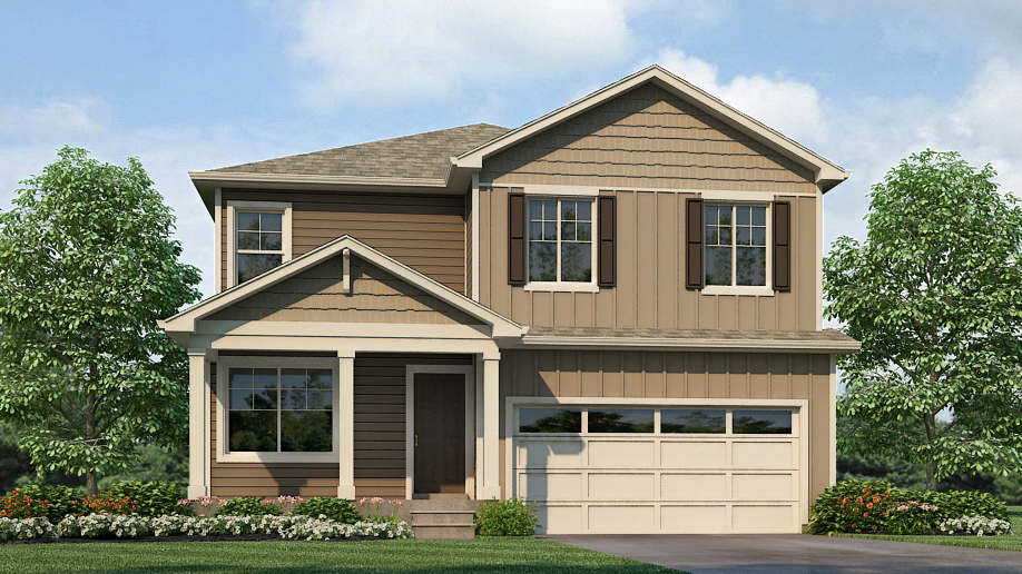 exterior of new home in vista meadows