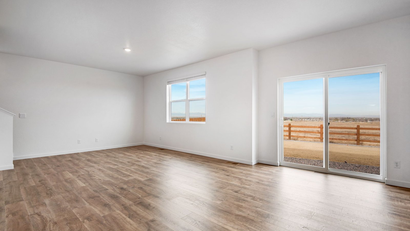 Spacious open concept layout in new D.R. Horton home community in Fort Lupton, Community