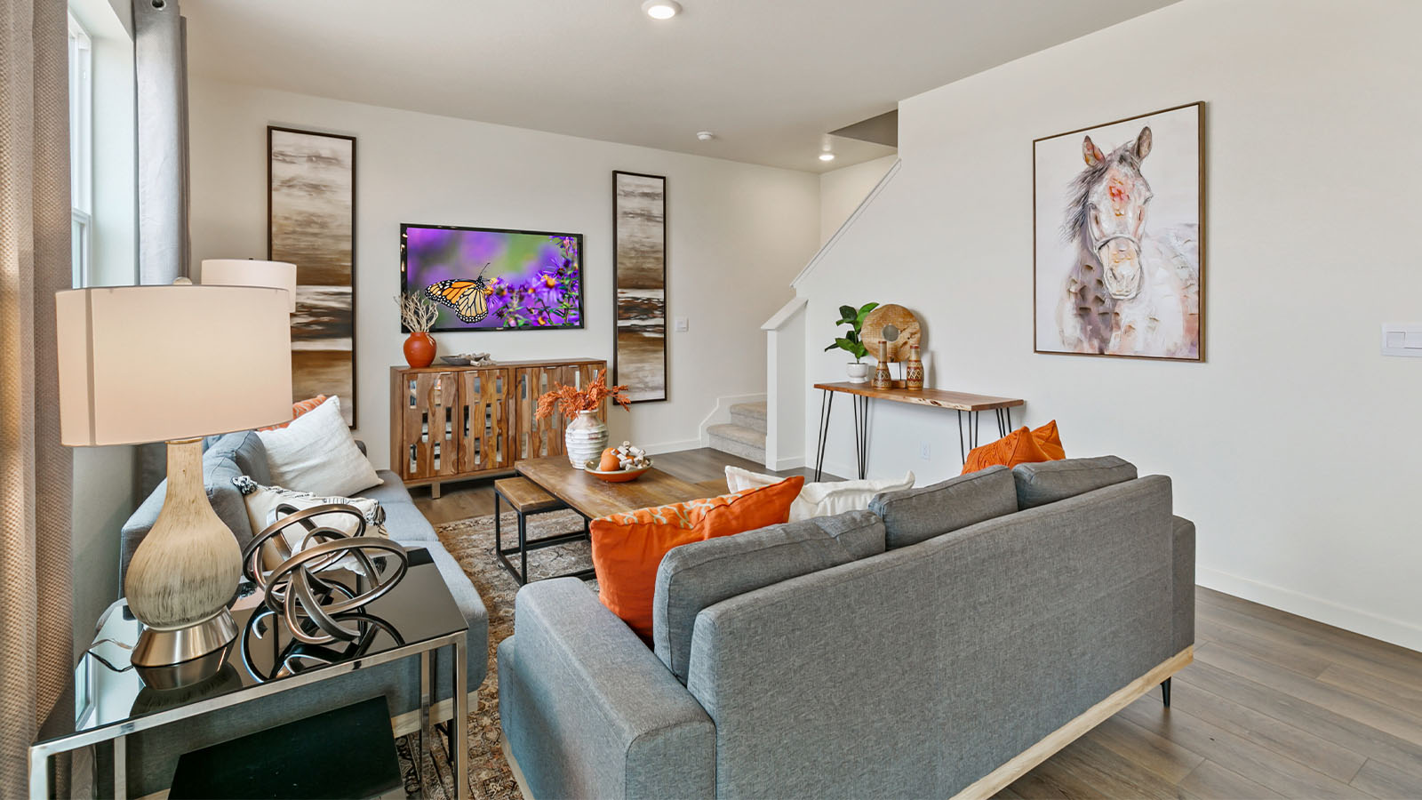 living room in new home