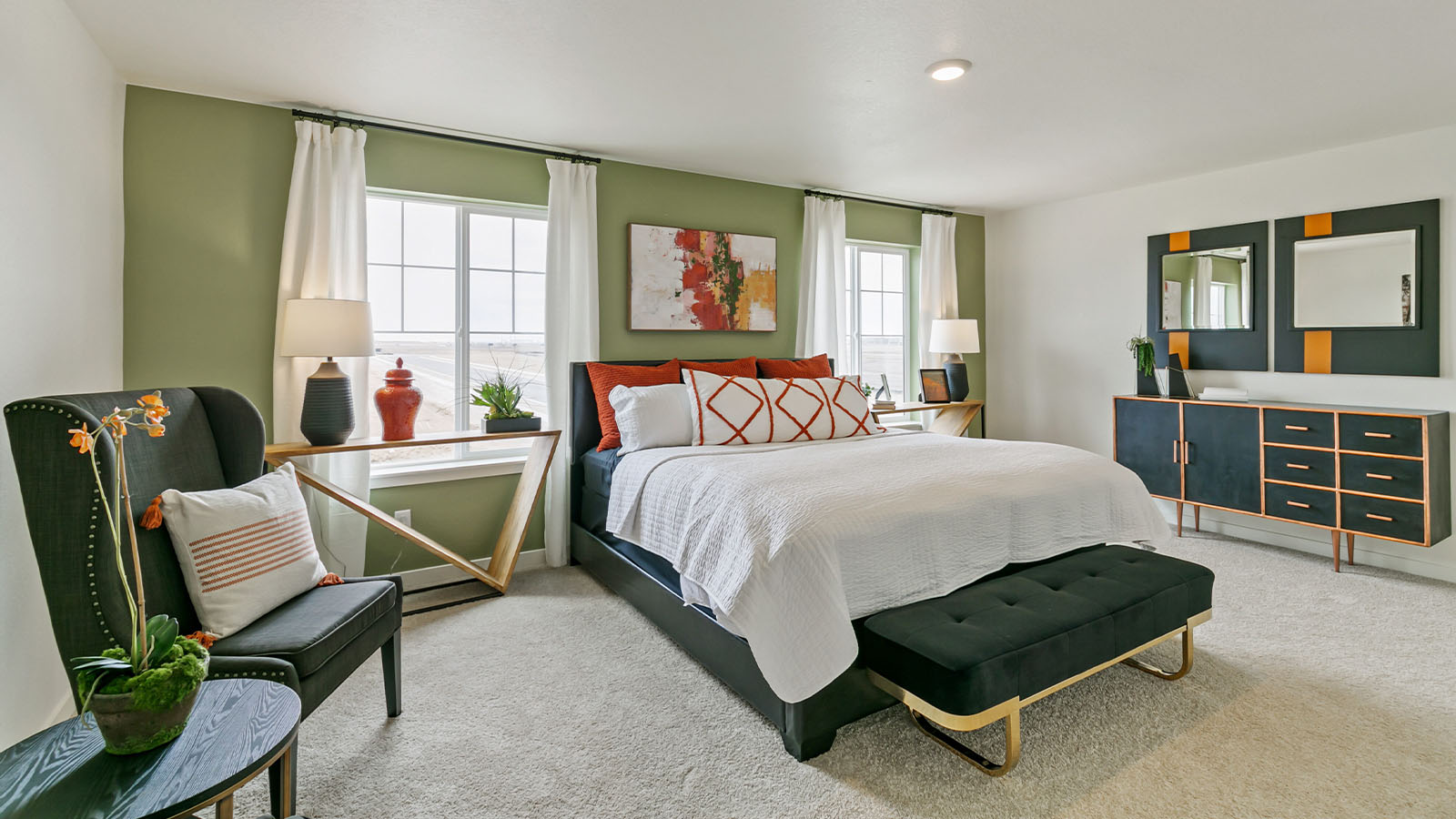 primary bedroom new home