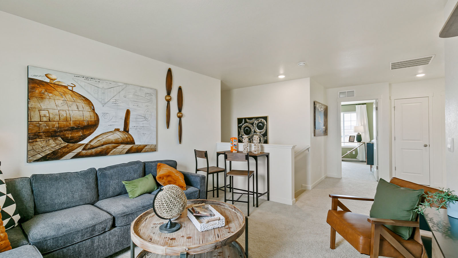 second floor loft new home