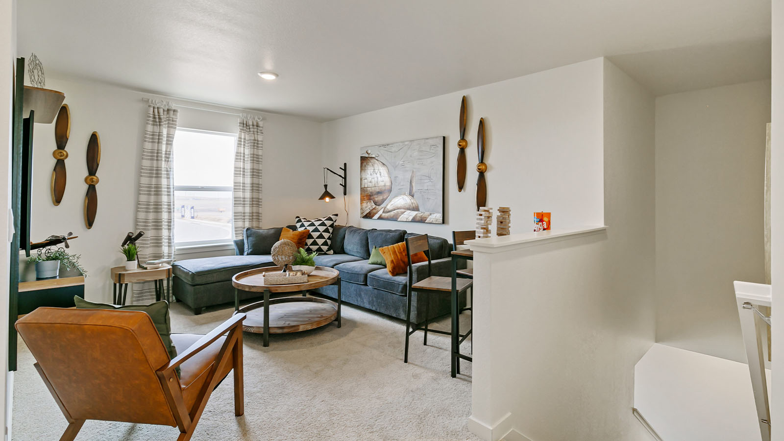 new home with a loft