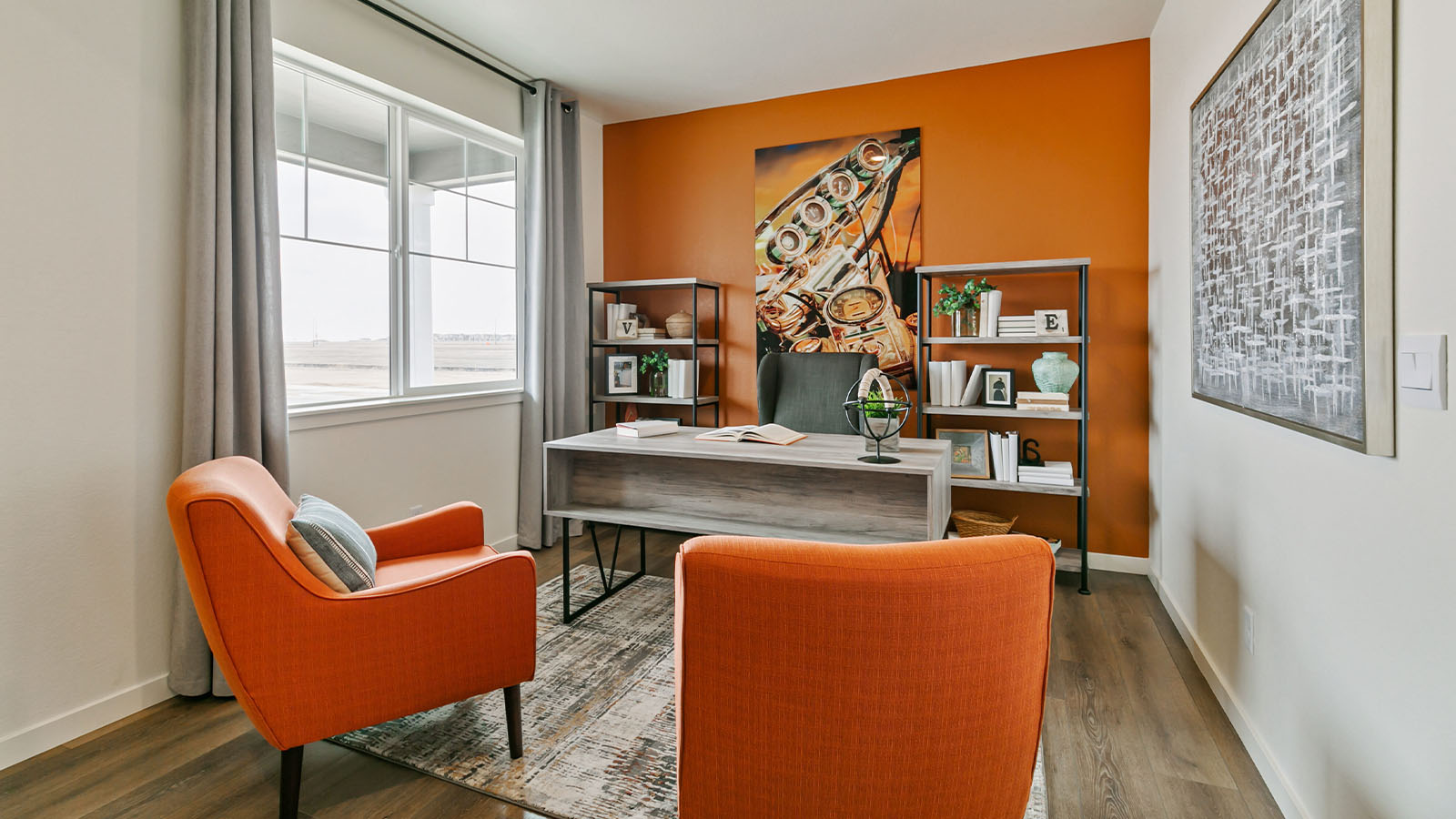 First floor office in new construction home