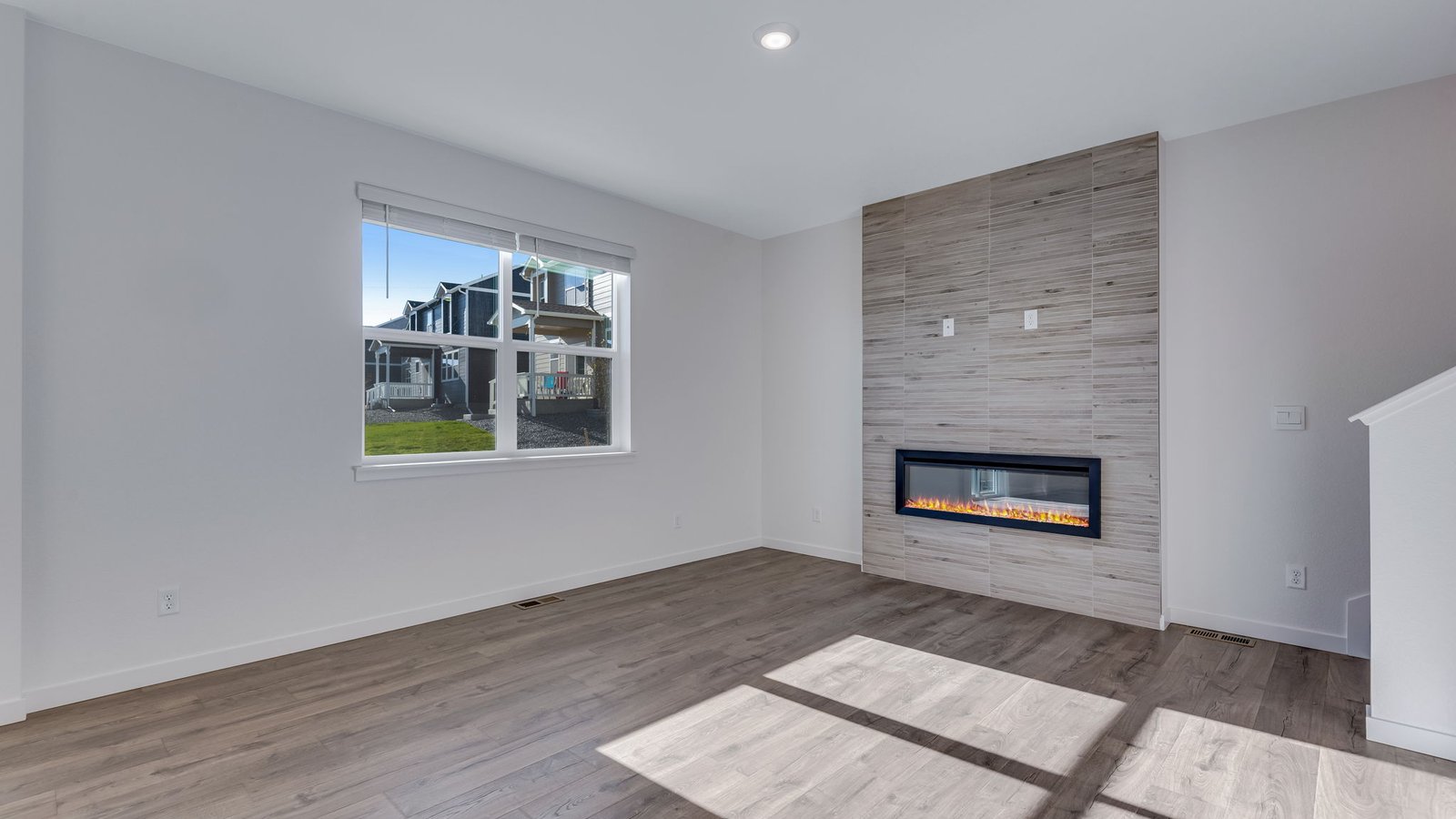 Fireplace in great room