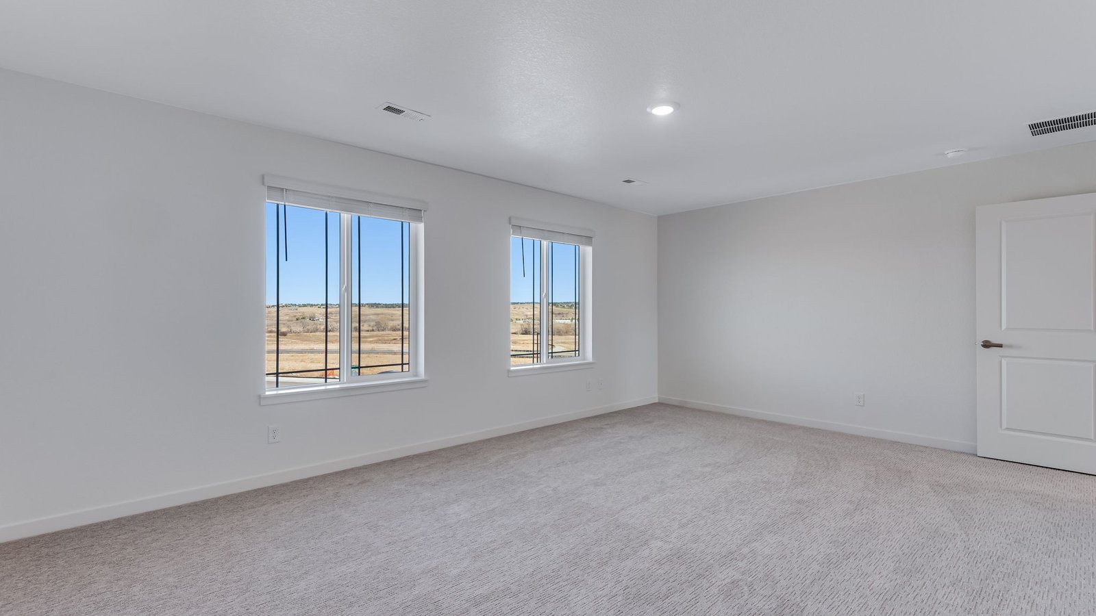 Primary bedroom in new home