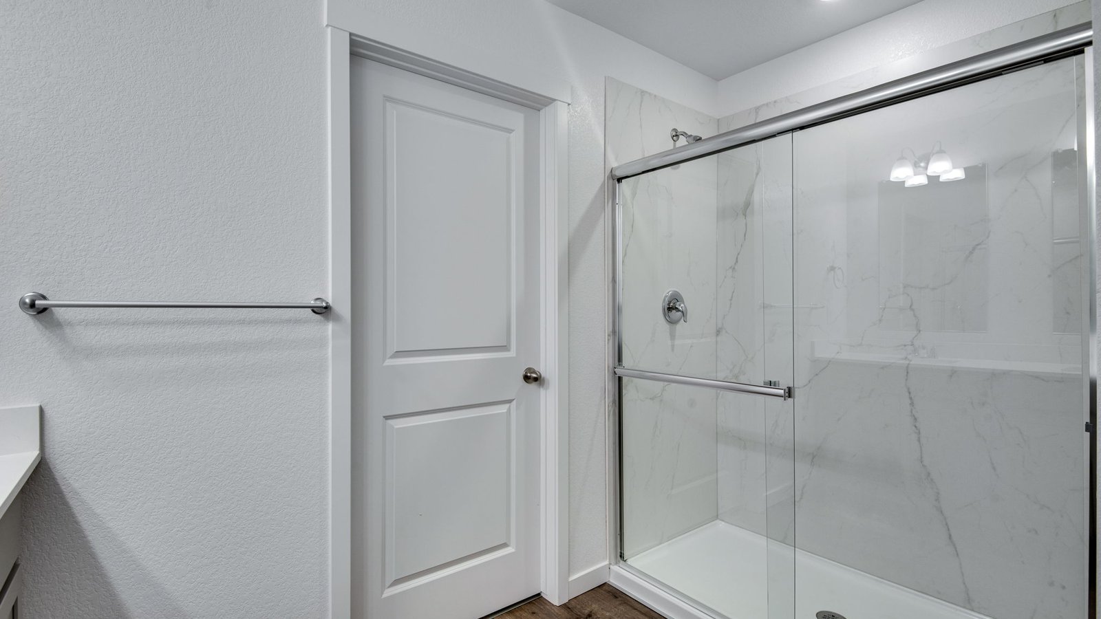 Private attached bathroom in new home at Vista Meadows community in Colorado