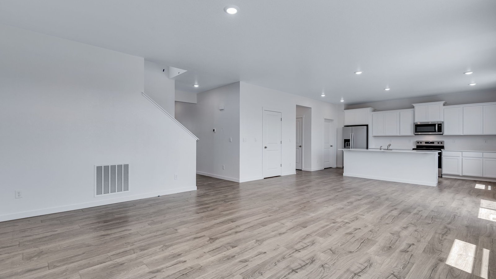 Open concept layout in new Bridgeport floor plan