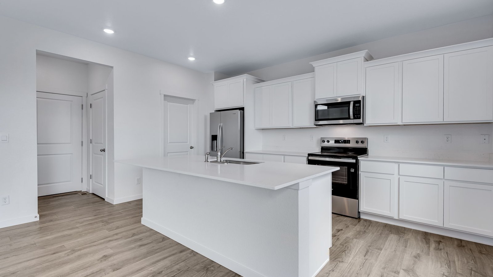 Spacious kitchen area of new home at Vista Meadows Community
