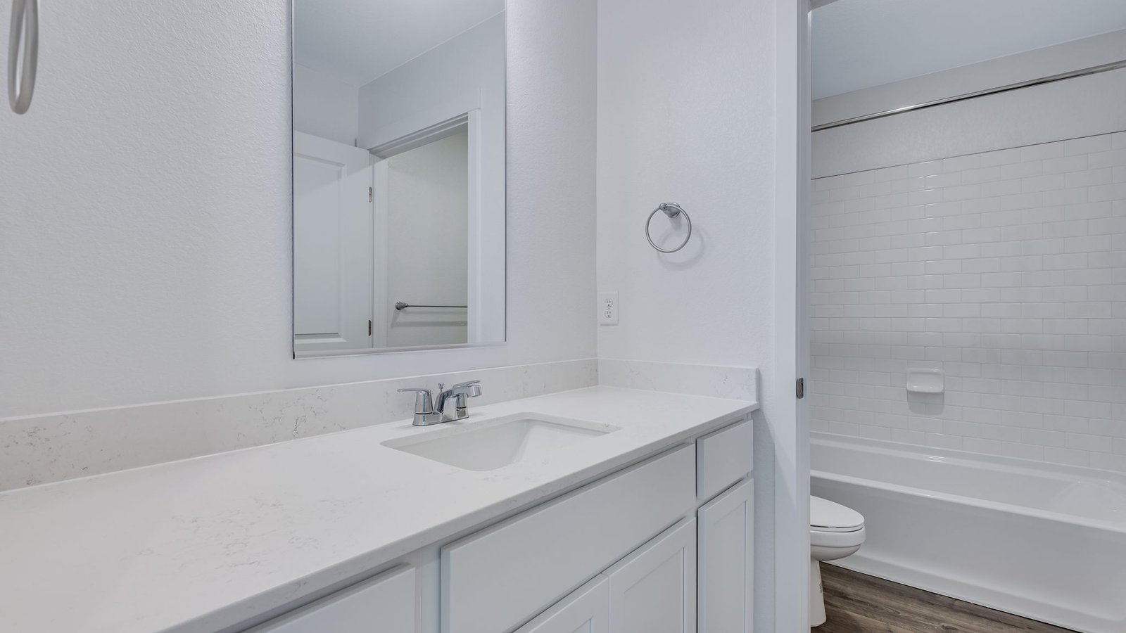 Secondary bathroom conveniently located in Bridgeport floor plan