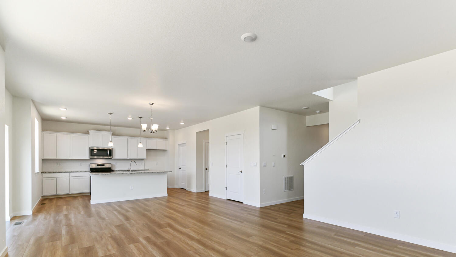 living area in new home