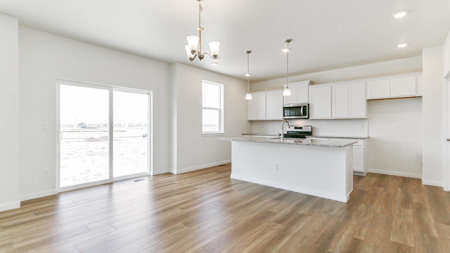 new construction home dining area