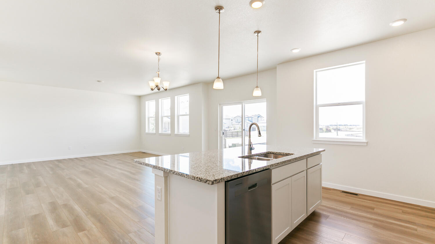 kitchen island in new home