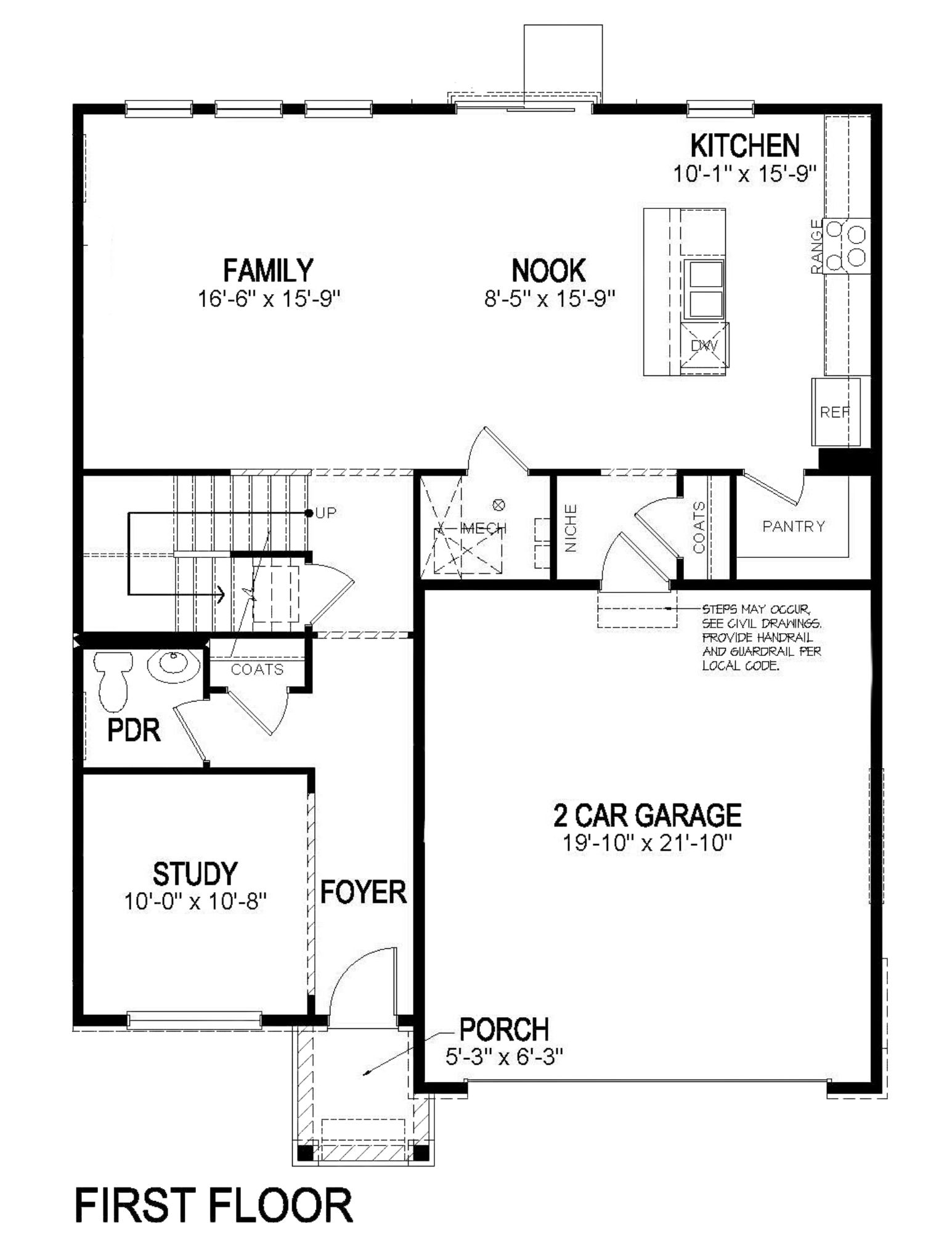 first floor in new home