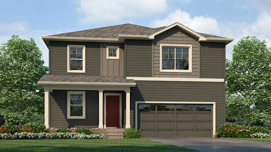 front exterior of new home