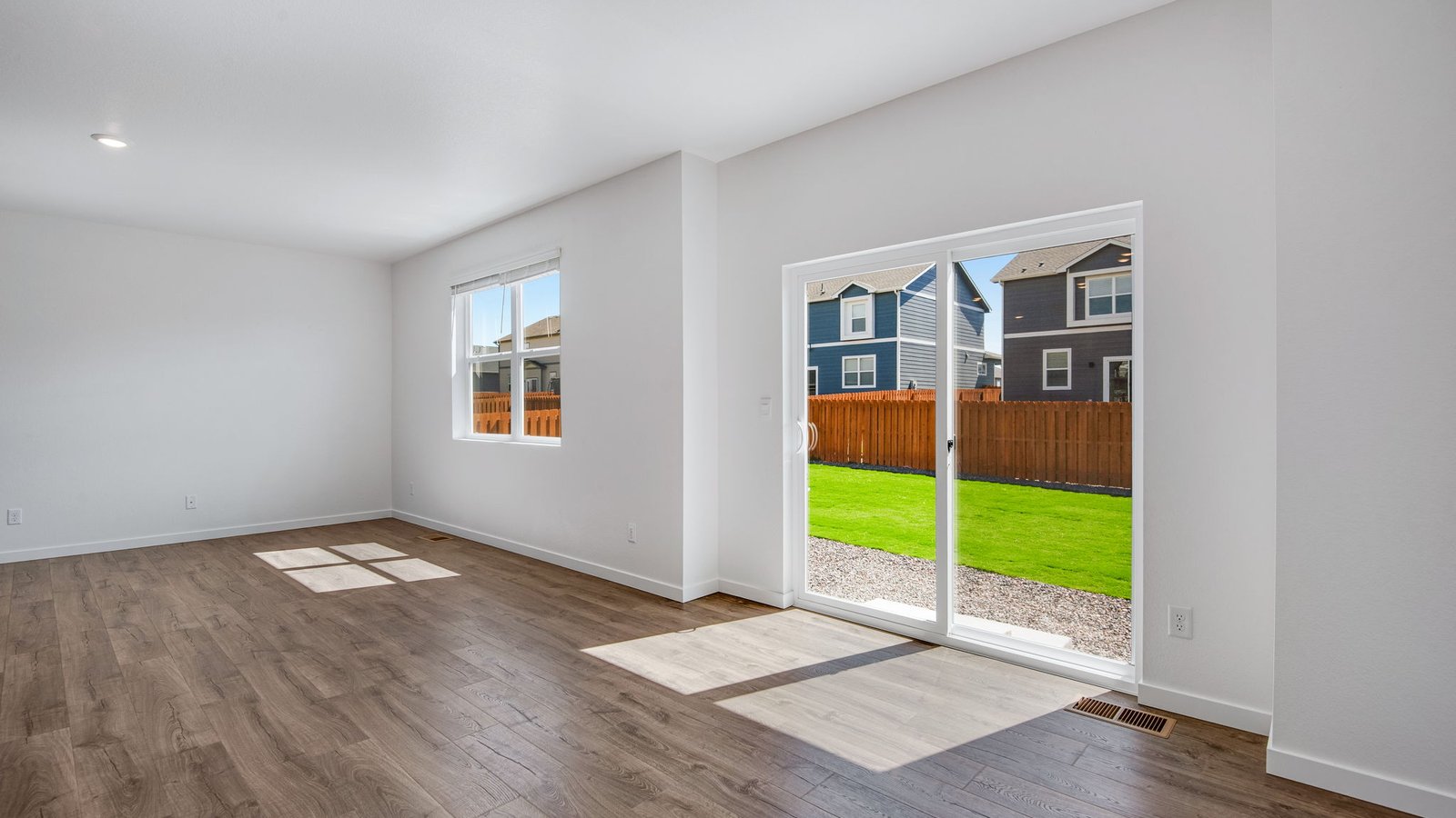 Open concept first floor layout in new home community Vista Meadows
