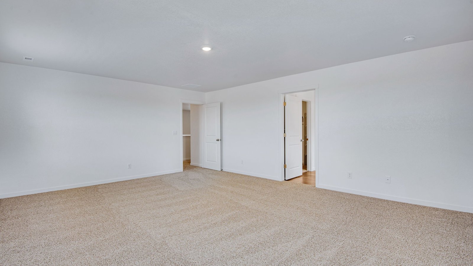 large primary bedroom in new construction home fort lupton, co