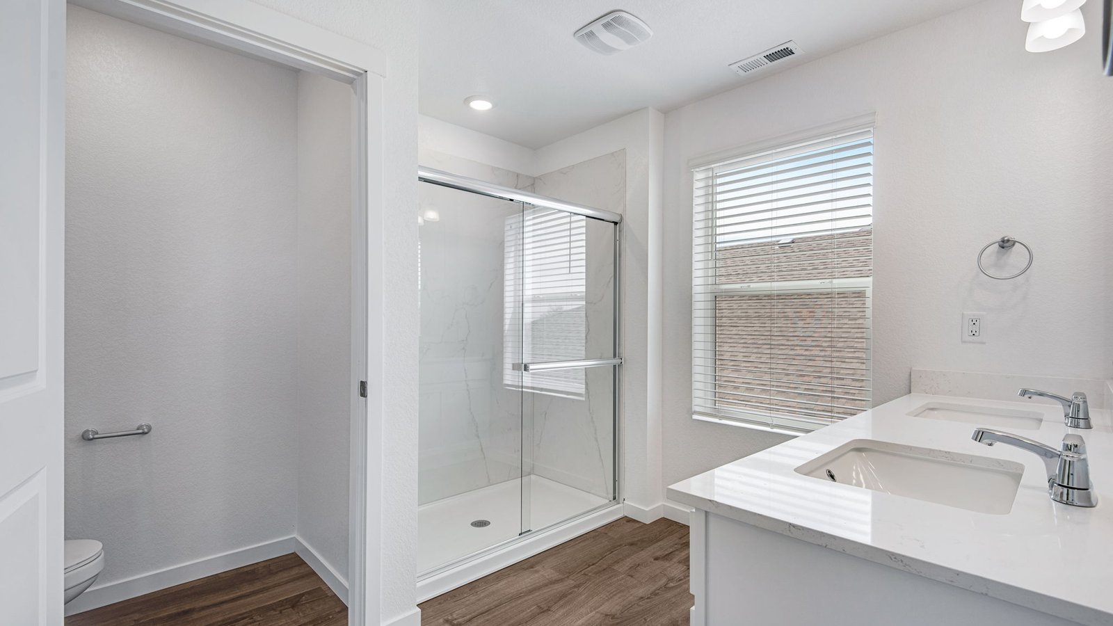 private water closet in new construction home by d.r. horton fort lupton, co