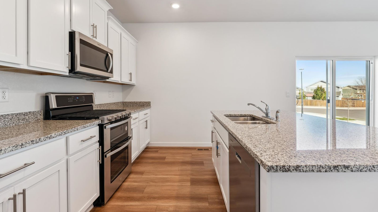 modern kitchen in new home