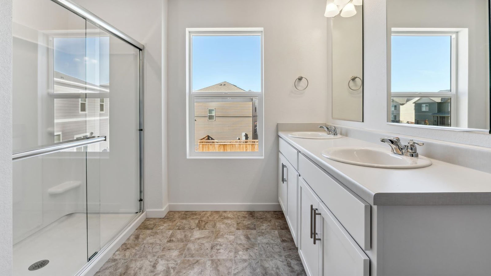 primary bathroom in new home