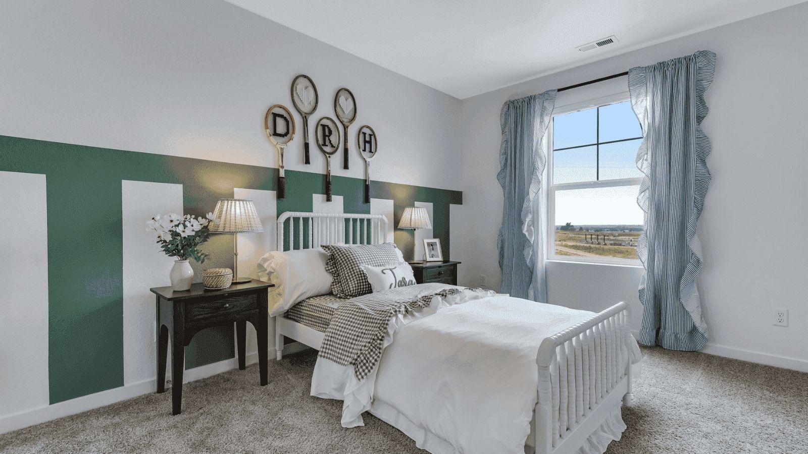 Guest bedroom in new D.R. Horton home