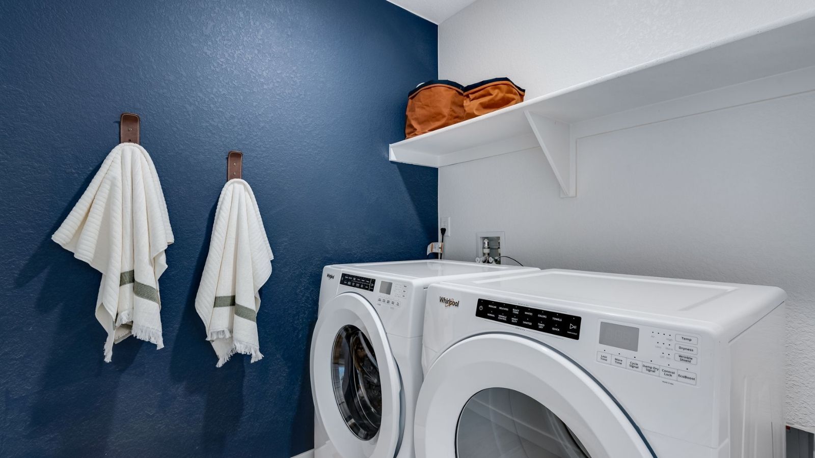 laundry room in paired home