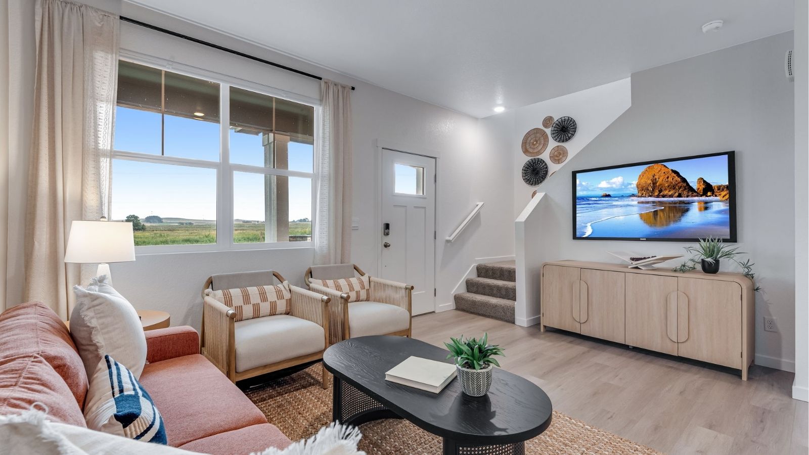 living area in new home