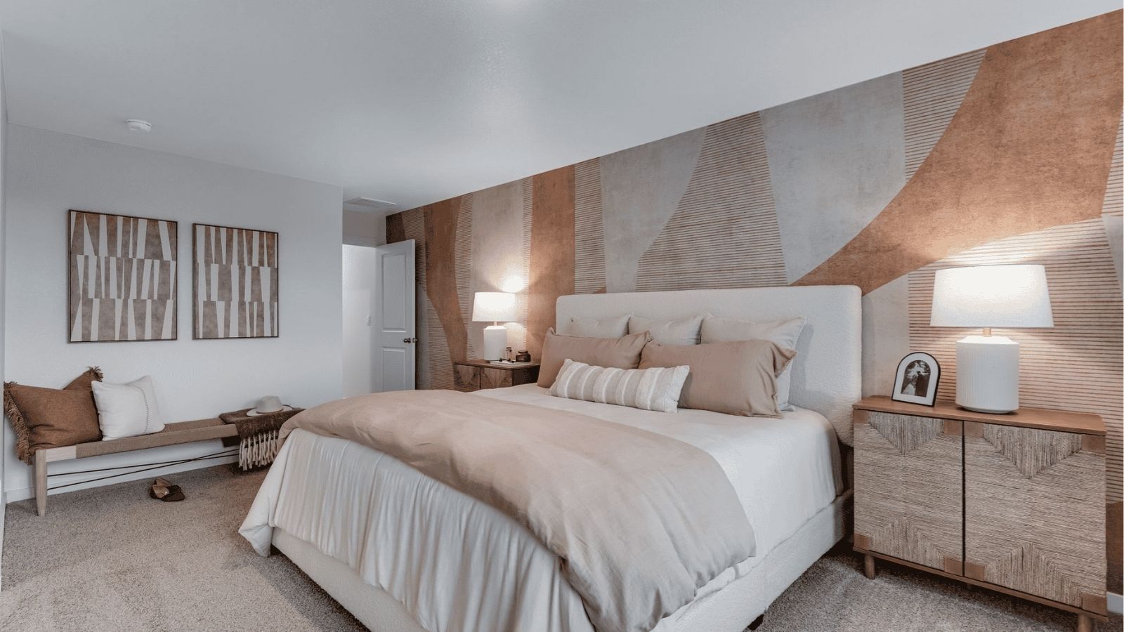 primary bedroom in new d.r. horton home fort lupton, co
