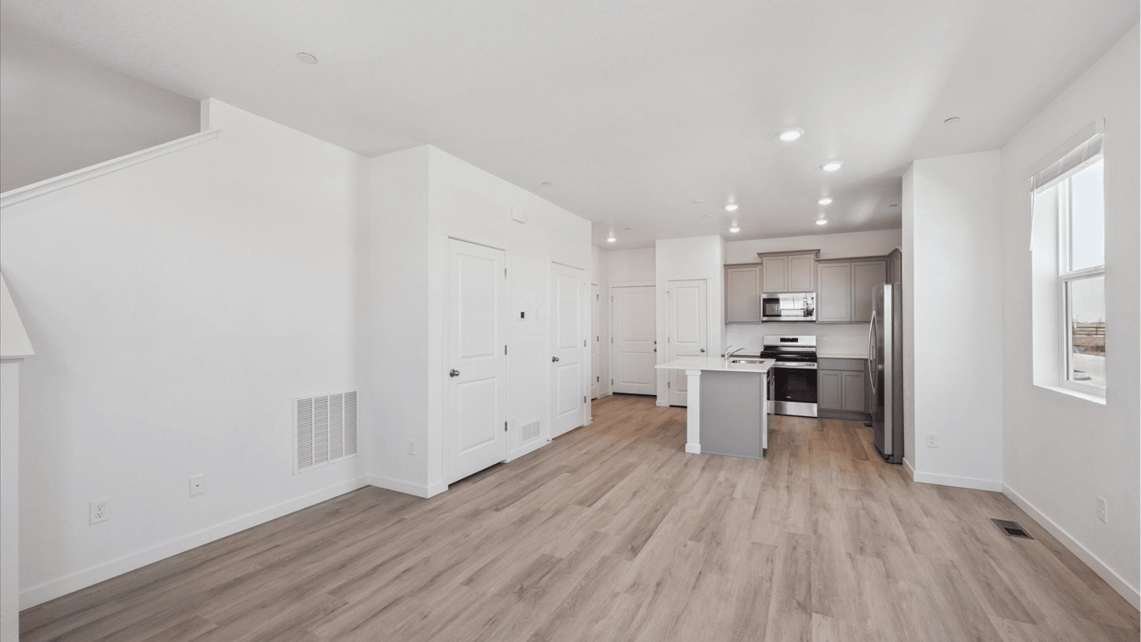 Living area in new home