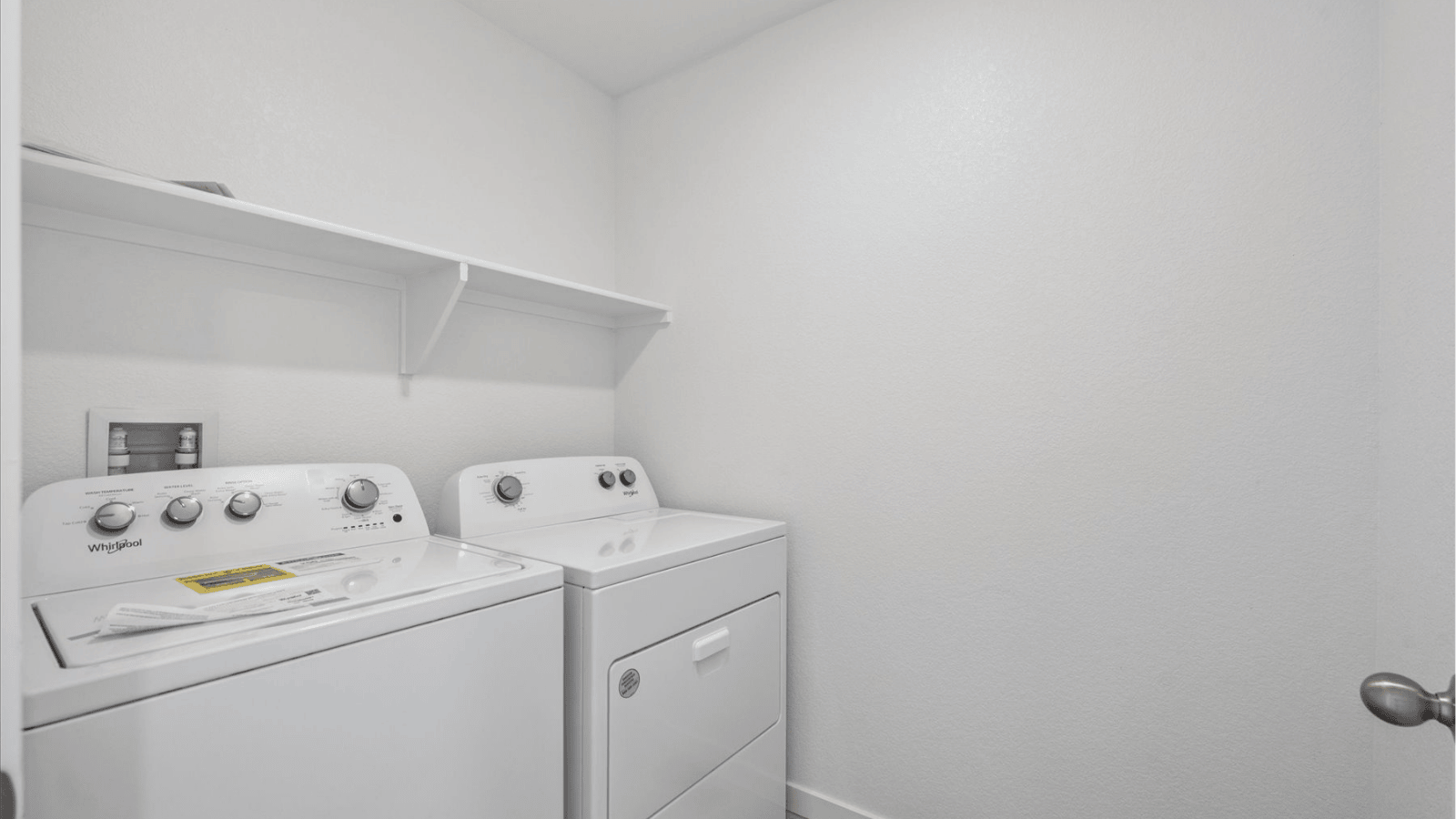 Laundry room in new home