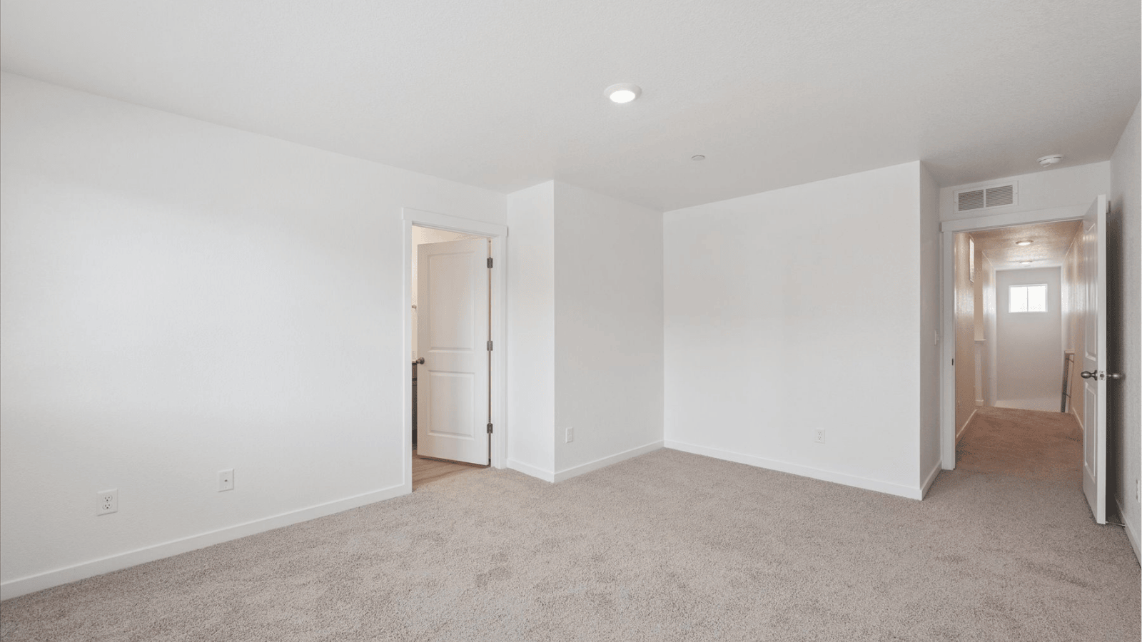 Main bedroom in new construction home