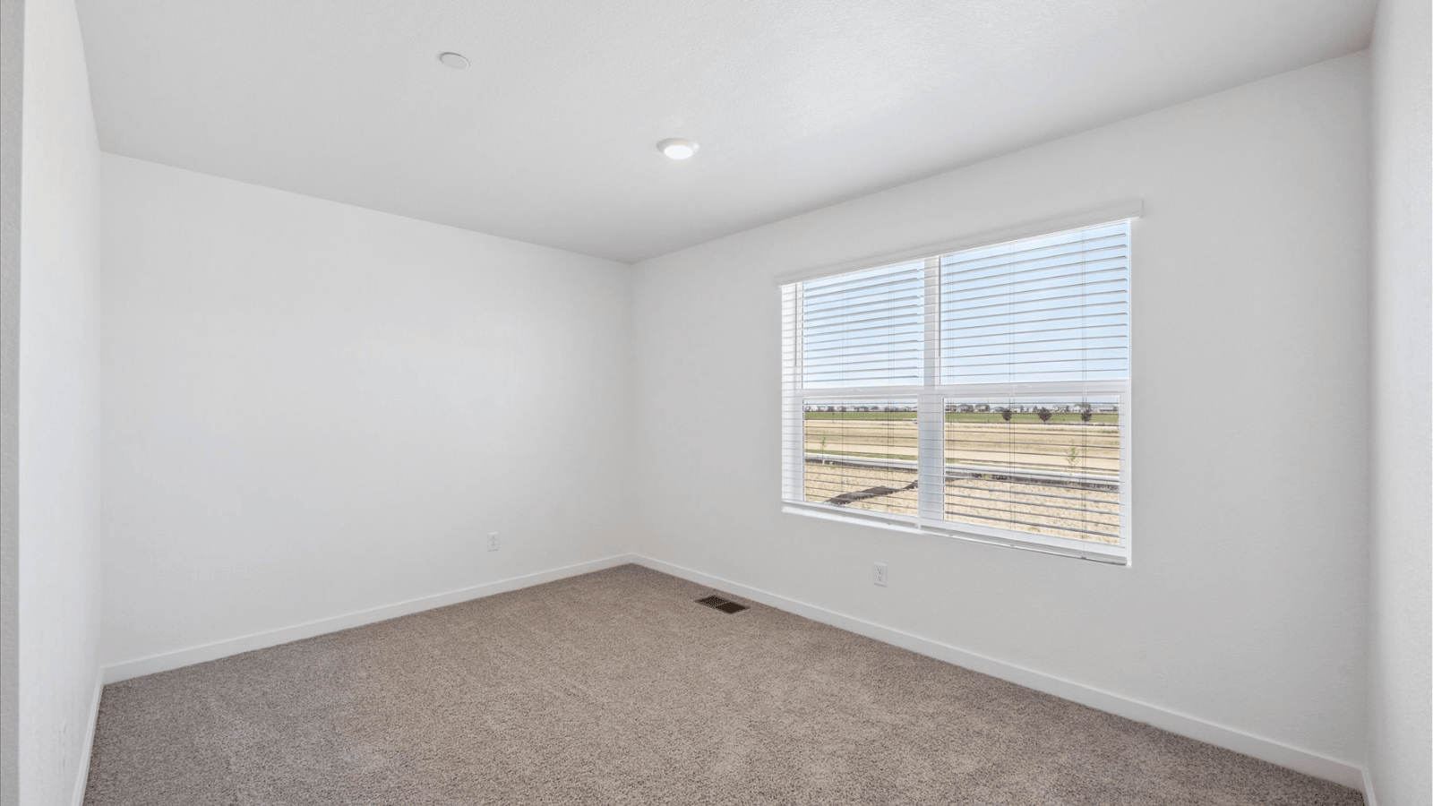 Second bedroom in new construction home