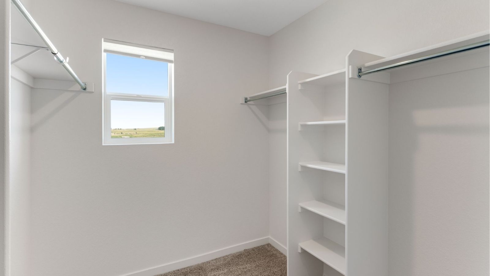 walk-in closet new home