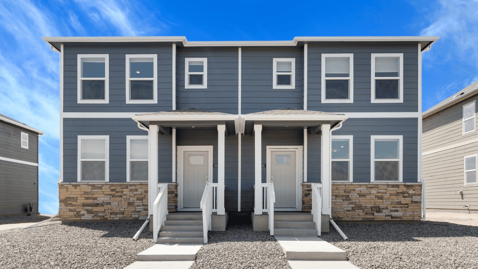 two story new paired home