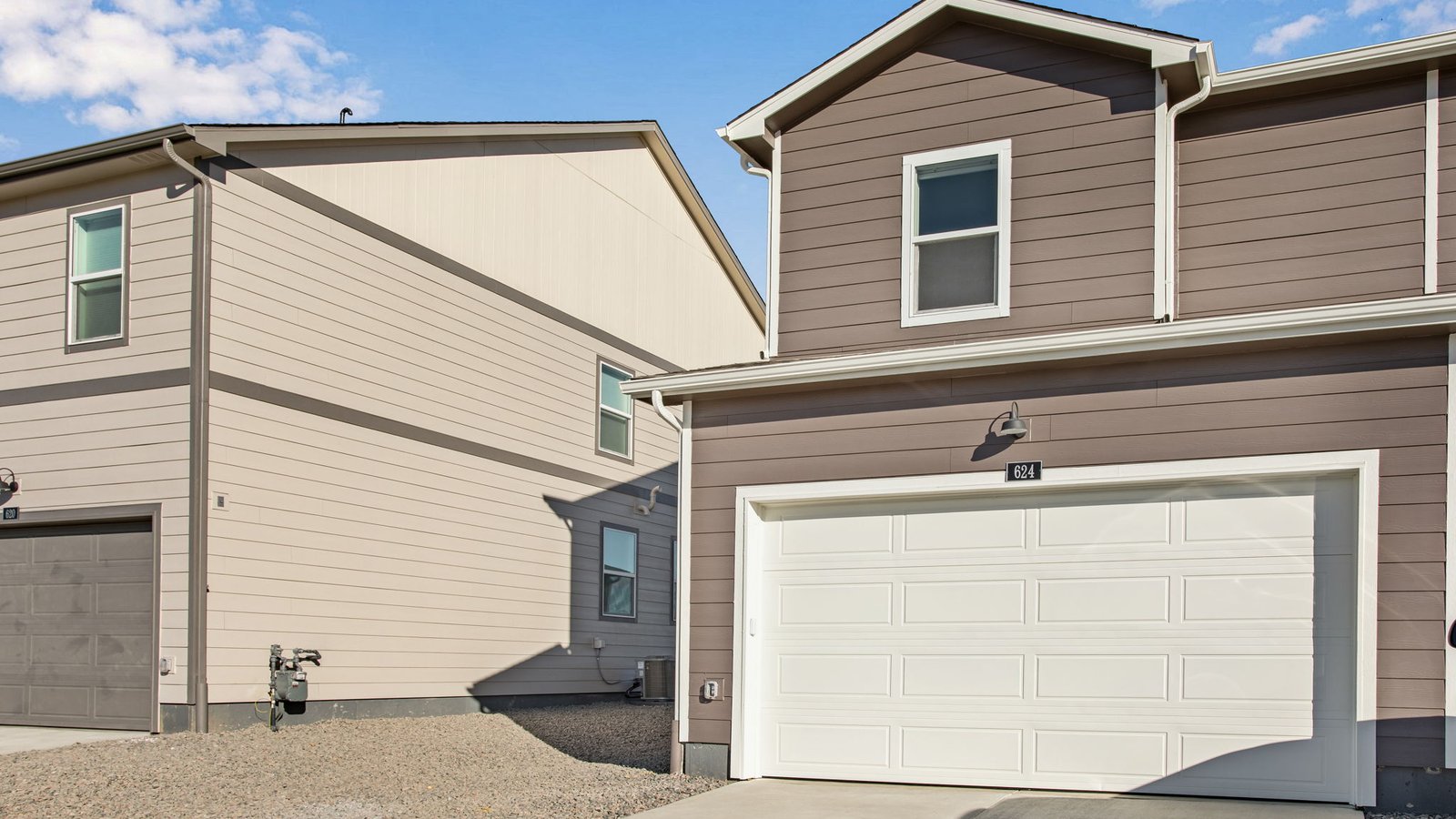 2 car garage paired home