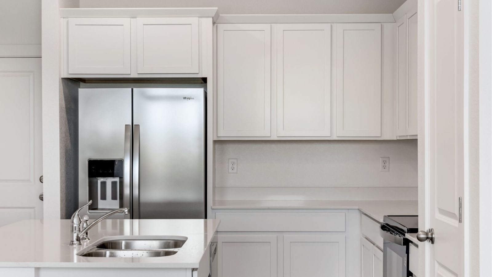 modern kitchen in new home