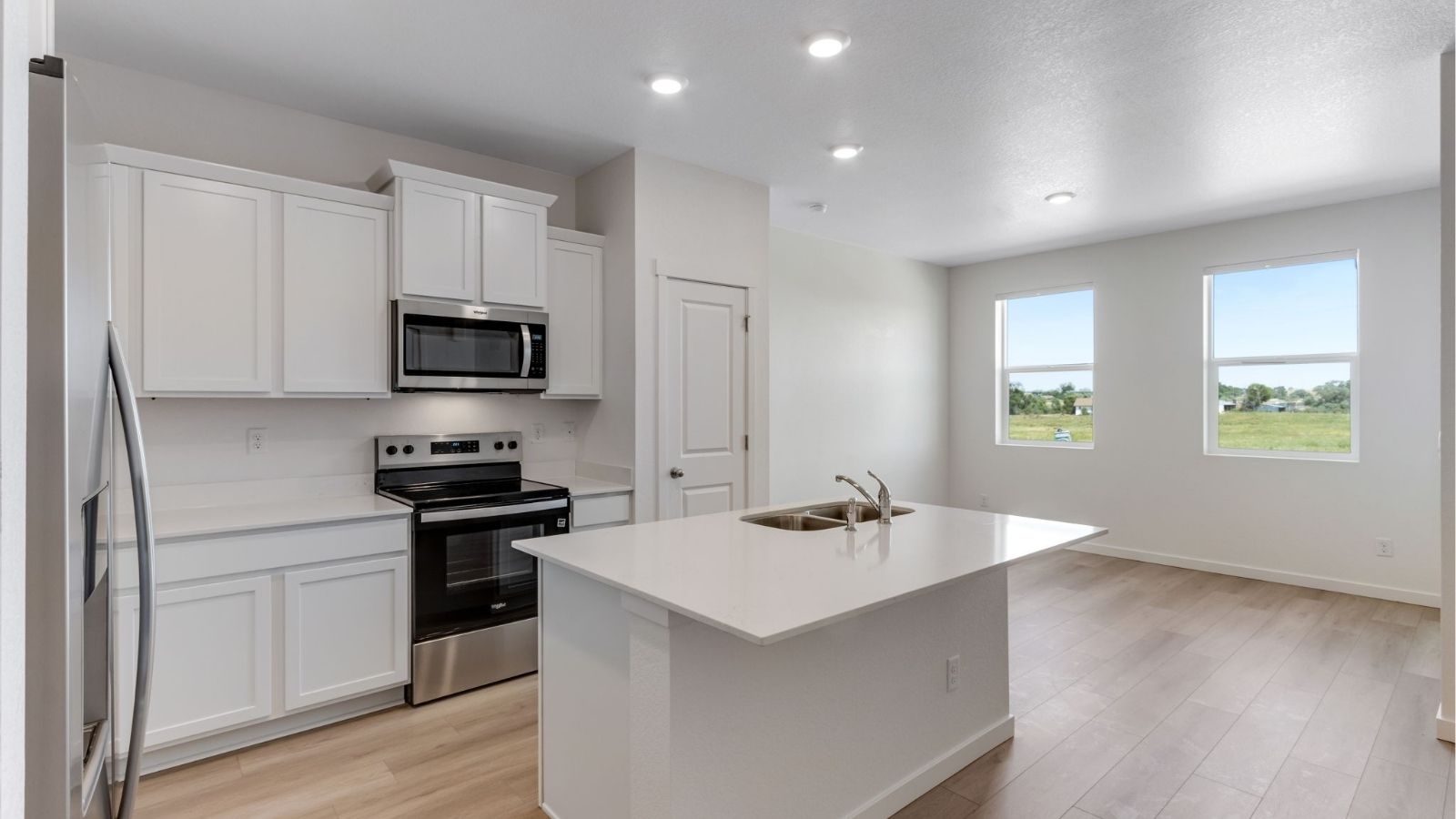 updated kitchen in new home