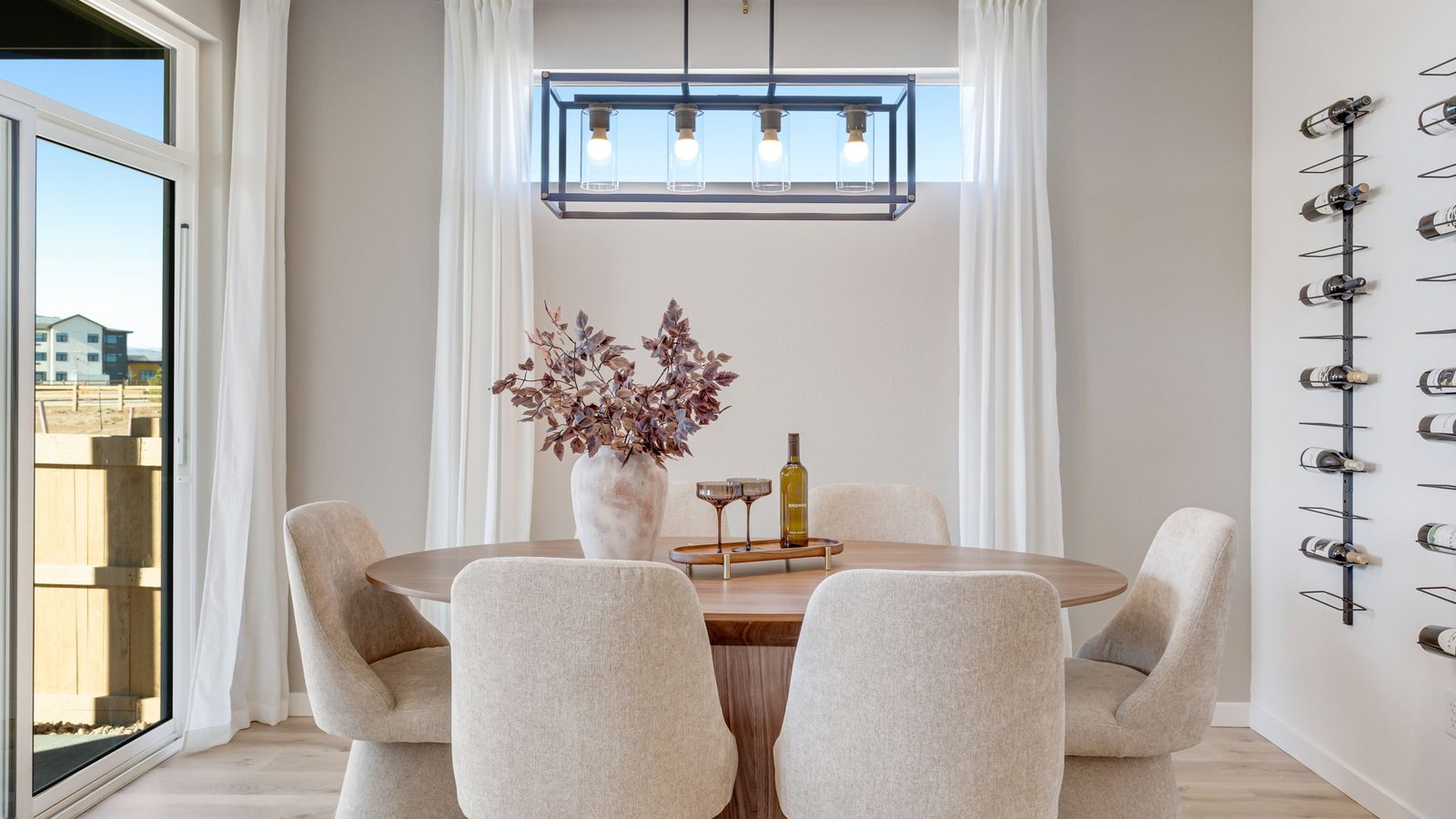 Dining room in new D.R Horton home in Windsor