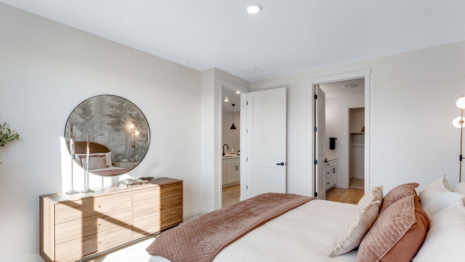 Primary bedroom in new construction home by D.R. Horton