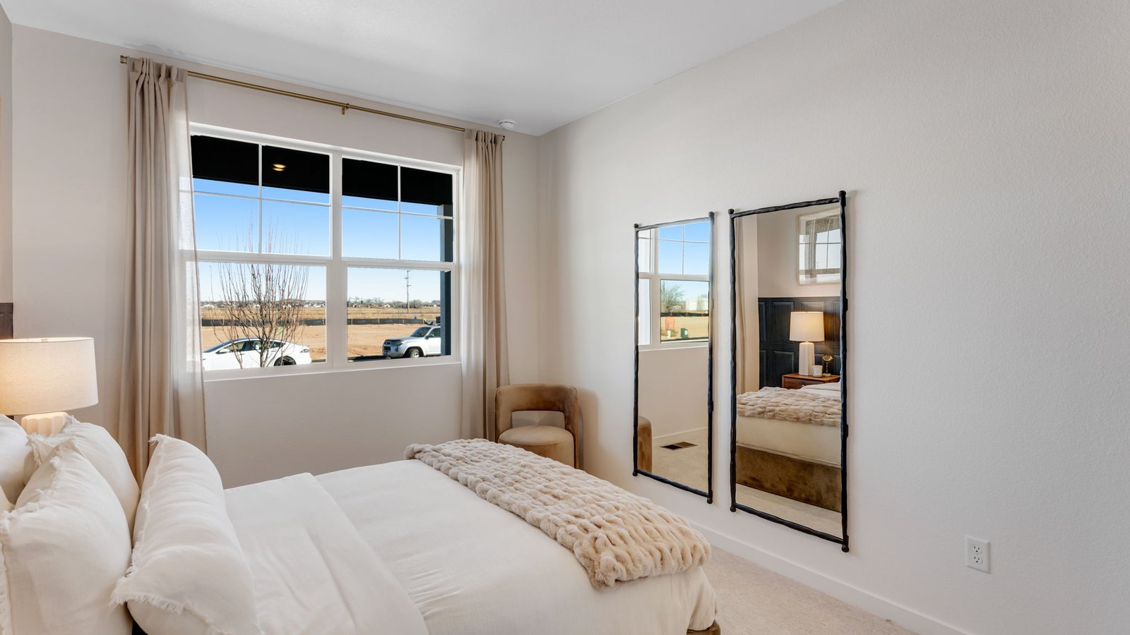 guest bedroom in windsor, co new construction home
