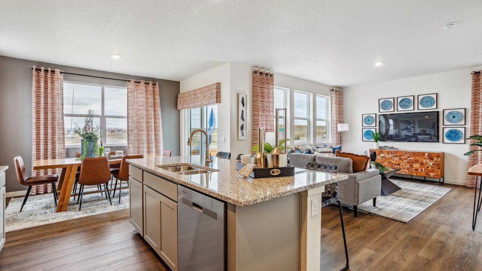 Open concept layout in New D.R. Horton Home