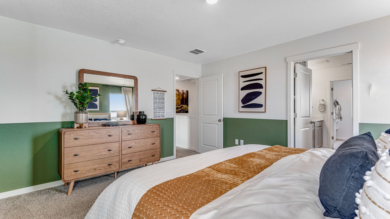 main bedroom in new home