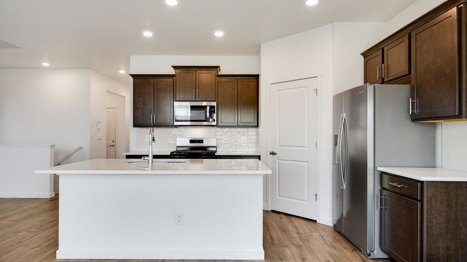 modern kitchen in new home