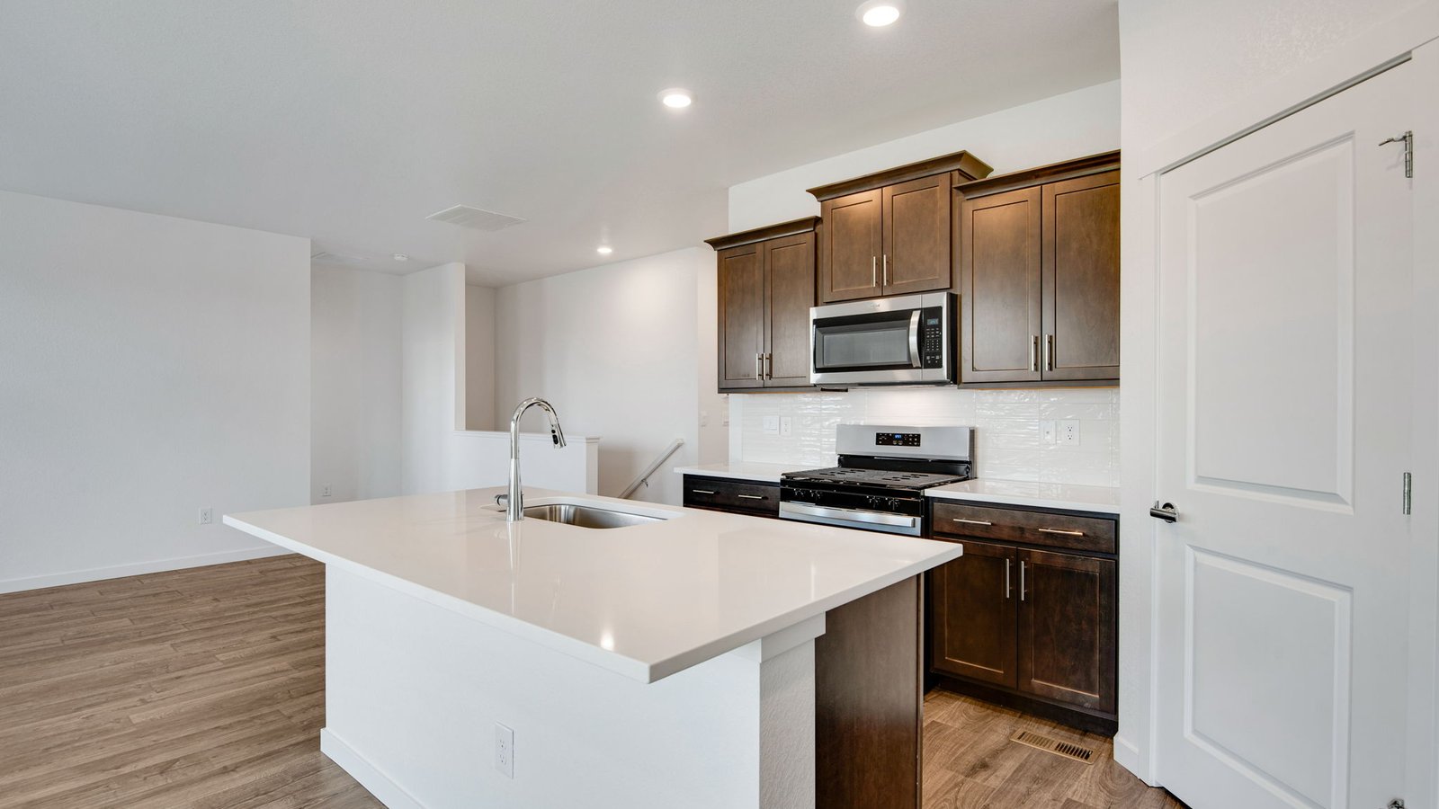modern kitchen in new home