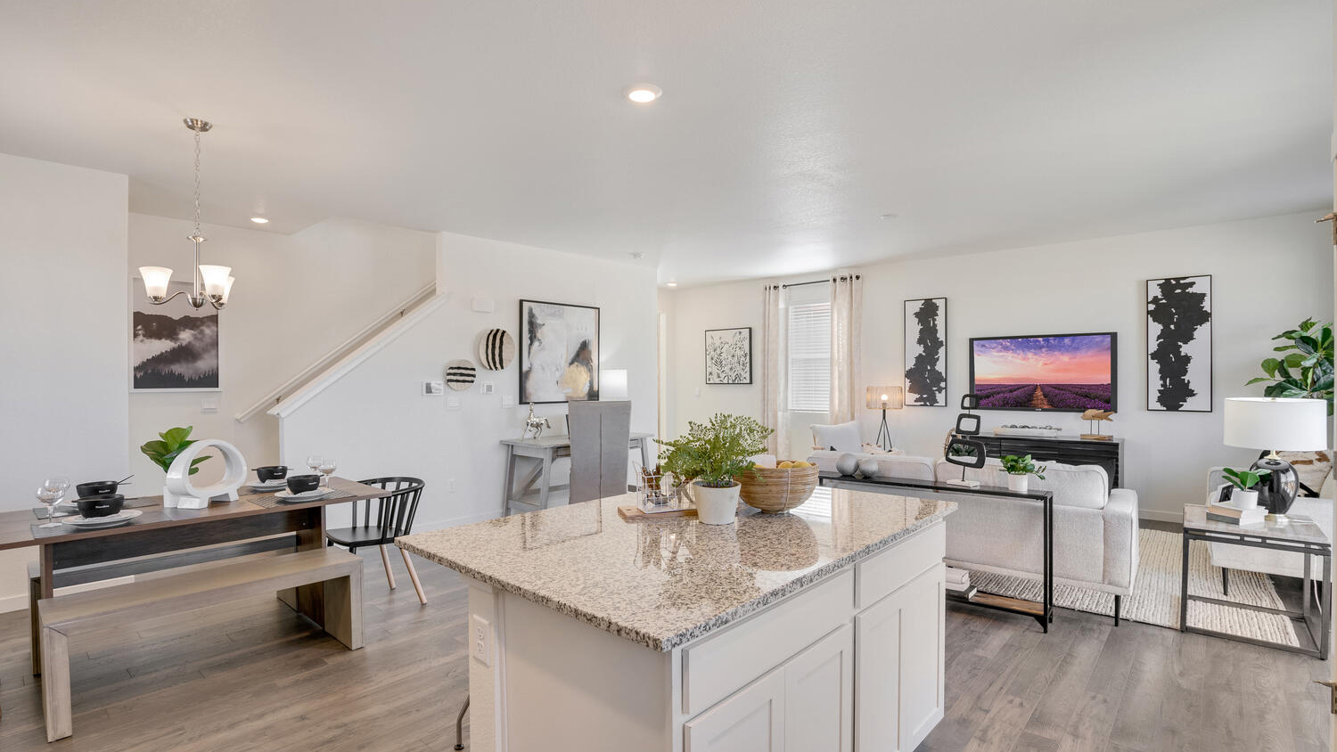 Open-concept kitchen in the Elder floor plan designed for everyday living and entertaining.