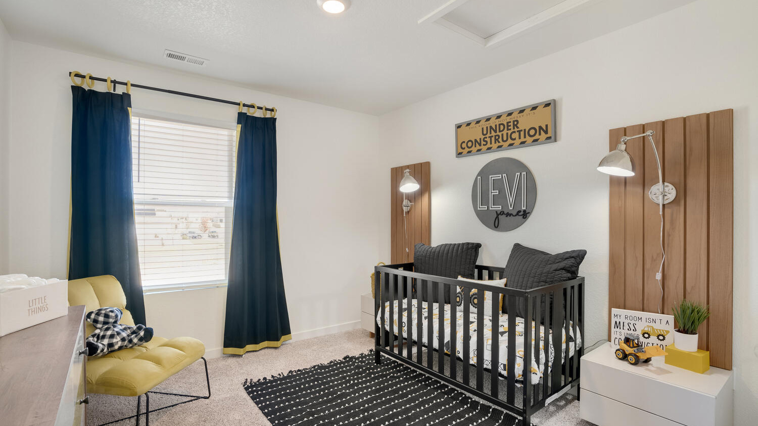 Well-sized bedroom in the Elder home featuring modern finishes and functional design.