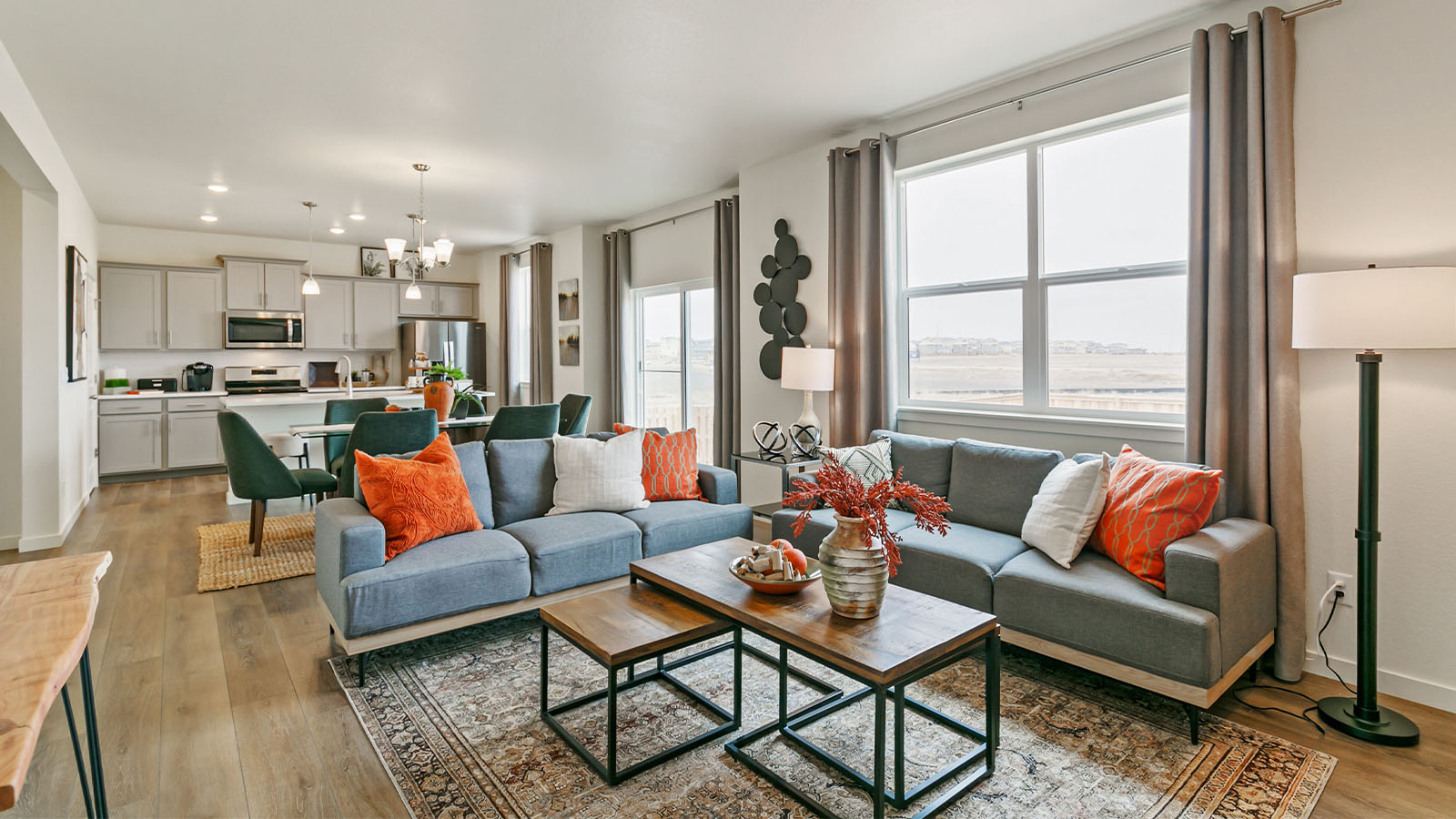 Living room in new D.R. Horton home