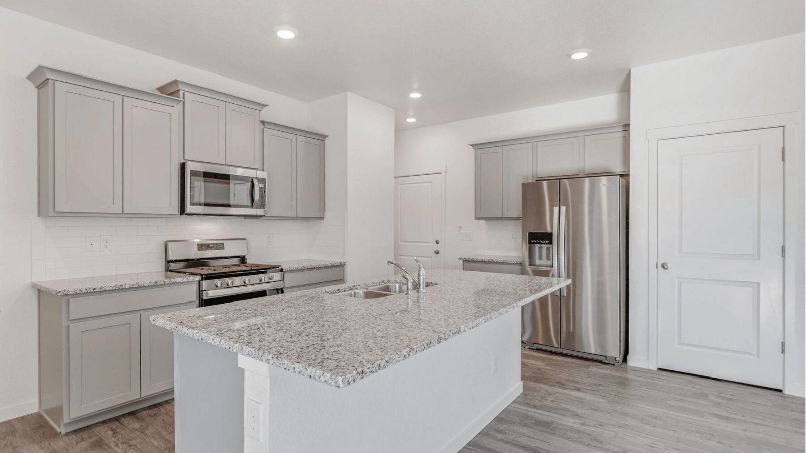 large kitchen in new home