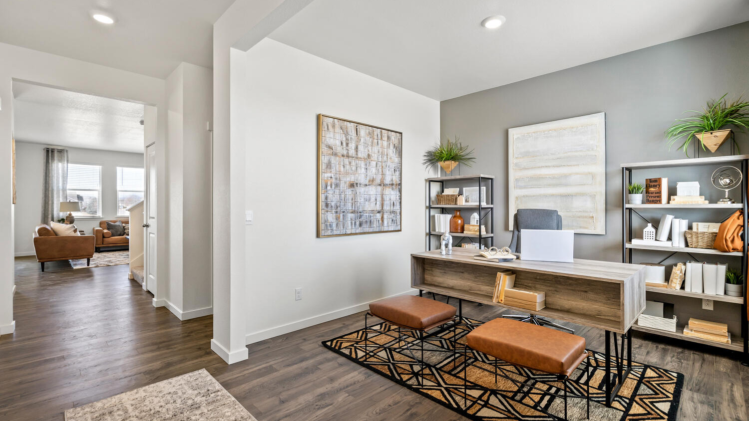 First floor den in new construction home
