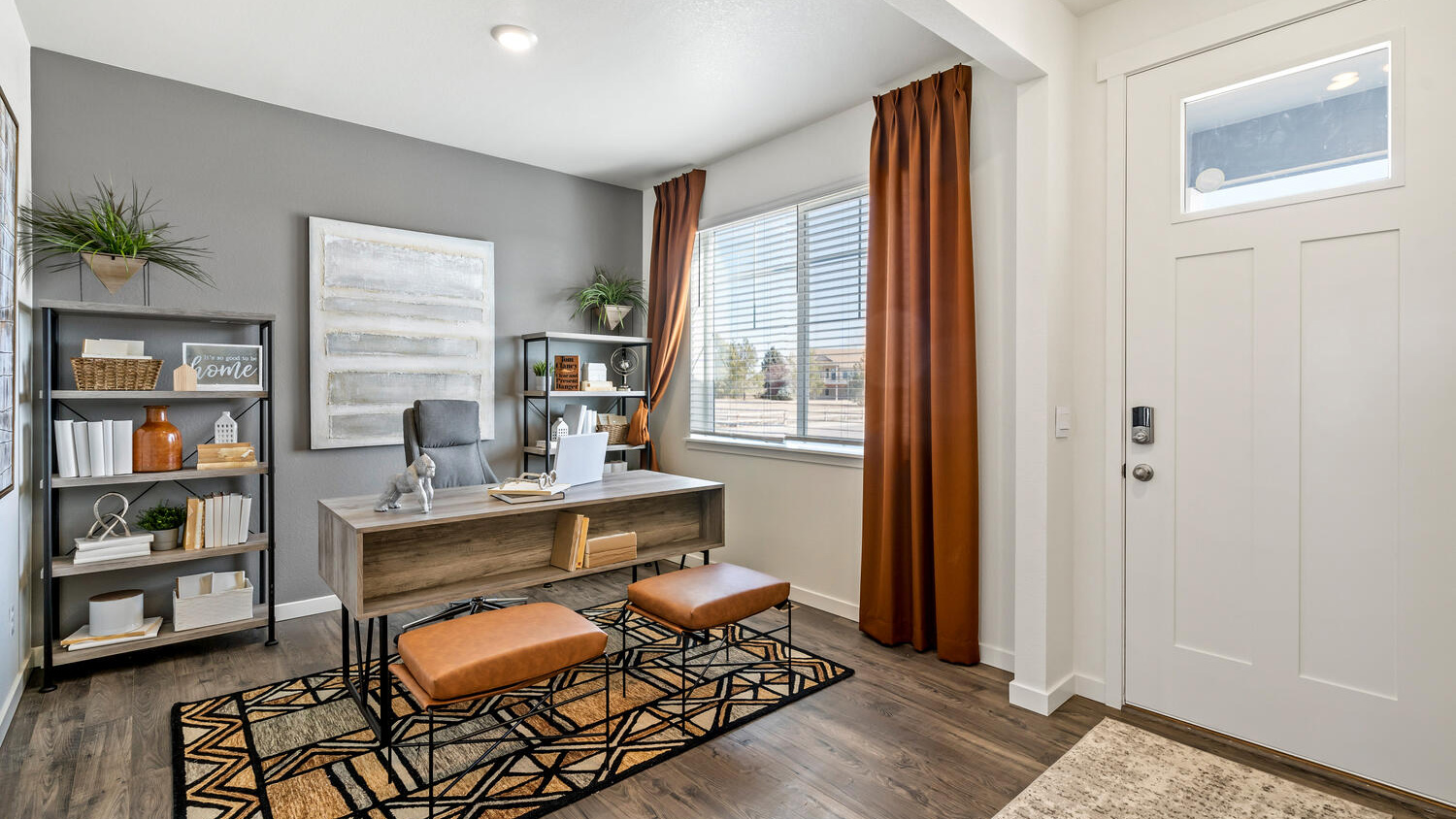 First floor office in new construction